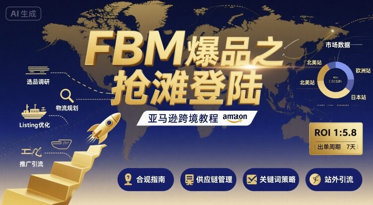 FBM爆品之抢滩登陆-亚马逊跨境教程-锦瑟博客