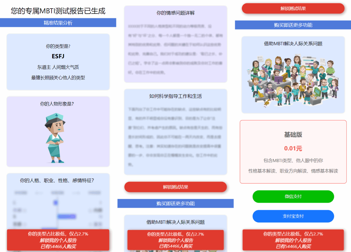 图片[4]-MBTI性格测试网站源码带h5端 亲测-锦瑟博客