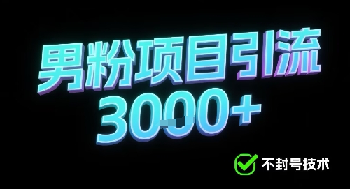 新的安全引流方式可用于男粉项目，不会封号，收益可观-锦瑟博客