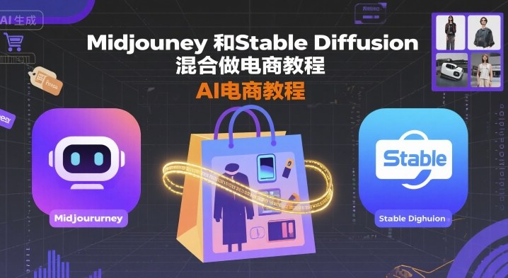Midjourney和Stable Diffusion混合做电商教程-ai电商教程-锦瑟博客